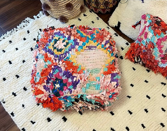 モロッコ ボシャルウィット プフ pouf オットマン クッション 4 モロッコ ボシャルウィット プフ pouf オットマン クッション 4