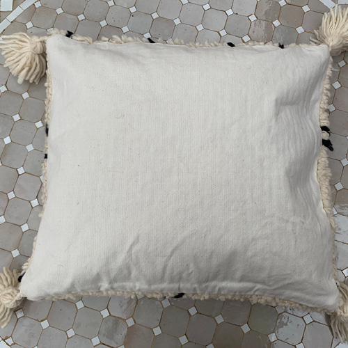 モロッコ ベニワレン Beniourain クッションカバー 白 1 クッション
