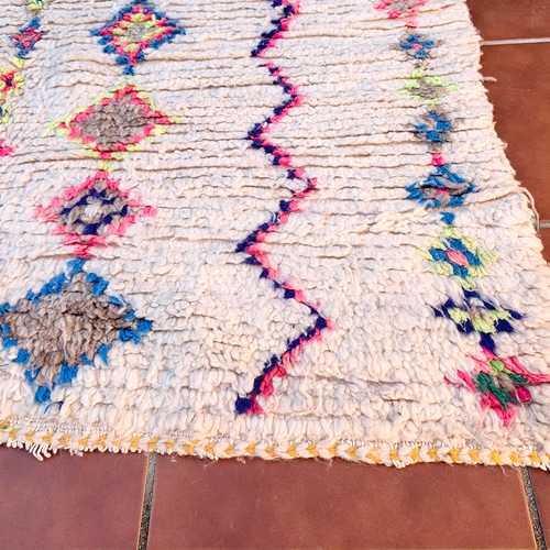 モロッコ ラグ カーペット 絨毯 アジラル カラフル ベニワレン