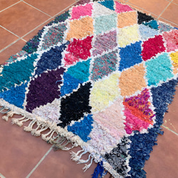モロッコ ボシャルウィット ラグ カーペット 絨毯 1枚目の画像