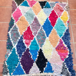 モロッコ ボシャルウィット ラグ カーペット 絨毯 3枚目の画像