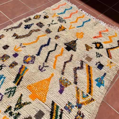 モロッコ ラグ カーペット 絨毯 アジラル ベニワレン-