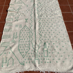 モロッコ ラグ カーペット　絨毯　アジラル ベニワレン　グリーン　11 10枚目の画像