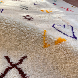 モロッコ ラグ カーペット　絨毯　アジラル ベニワレン10 9枚目の画像
