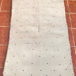 モロッコ  ラグ ベニワレン　ドット ブラック　カーペット　絨毯 9枚目の画像