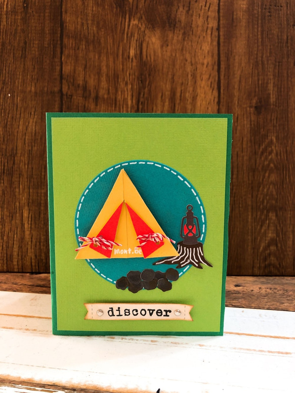 【萬用卡片】手工PopUp立體卡片X 給愛登山帳篷露營的朋友 第5張的照片