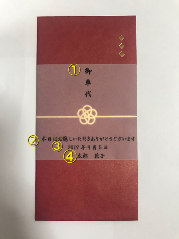 【一枚70円】お車代 御礼 封筒 3枚目の画像