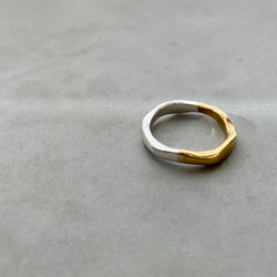 bi-color　movementring　SV950×brass 1枚目の画像