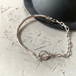 silver　deformation chain×bangle 1枚目の画像