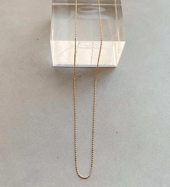 K10YG　ボックスチェーン　ネックレス　50㎝ K10YG ボックスチェーン ネックレス 50㎝