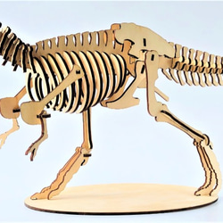 雷雕木質 立體3D拼圖DIY模型 擺飾 禮品 裝飾 侏儸紀 恐龍 暴龍 霸王龍2.0 第1張的照片