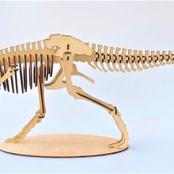 雷雕木質 立體3D拼圖DIY模型 擺飾 禮品 裝飾 侏儸紀 恐龍 暴龍 霸王龍2.0 第2張的照片
