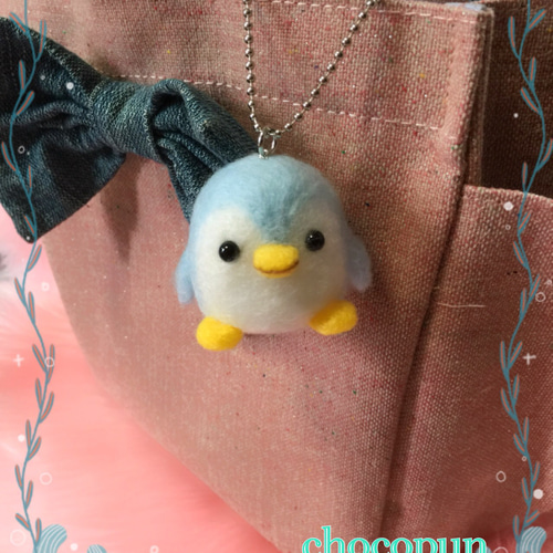 数量限定】ふわふわペンギンマスコット☆羊毛フェルトのふわふわ