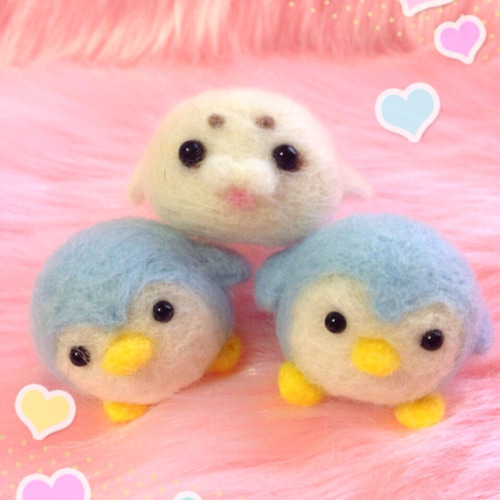 数量限定】ゴマフワちゃん♡羊毛フェルトのふわふわゴマフアザラシの