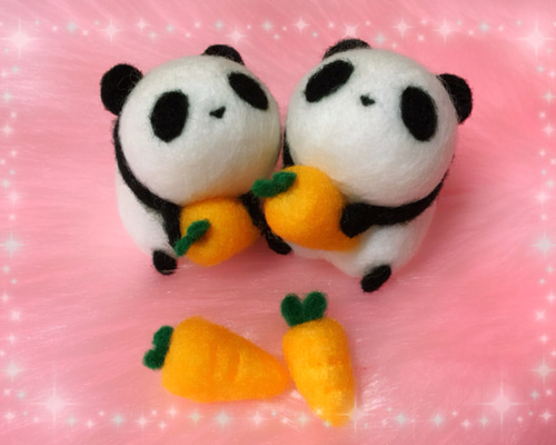 ☆羊毛フェルト☆ニンジンパンツのウサギリスちゃん(^^♪ | ちび