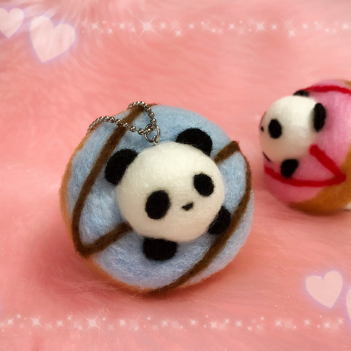 羊毛フェルト パンダ ぬいぐるみ パンダ来日50周年記念・まったりパンダ【再販・受注製作】リアル