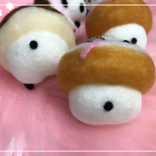 ドーナツinぱん⑤☆羊毛フェルトのふわふわパンダふわぱんドーナツ