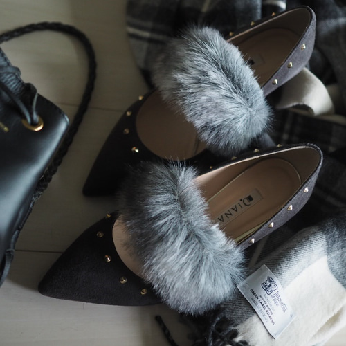 一気に冬顔「パンプス用ファーベルト」あたたかくて歩きやすくて