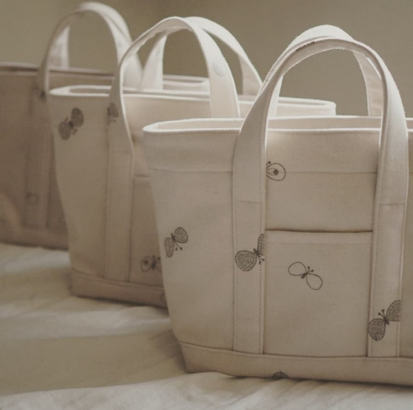 ハンドメイド ミナペルホネン dopきりかえトートバッグ⑅︎◡̈︎