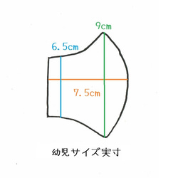 ■幼児サイズ■子どもがつけてもずれにくいハンドメイドの立体マスク■園児サイズ■シンプルナチュラル羊柄 9枚目の画像