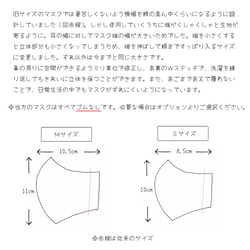 最薄軽量★３サイズから選べます★夏マスク★子どもがつけてもずれにくいハンドメイドの立体マスク★わんこ紺地にたくさんの犬 6枚目の画像