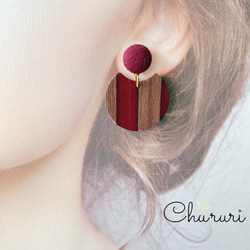 レジン さざれ石×雫ピアス ピアス（その他） chururi 通販 7734509