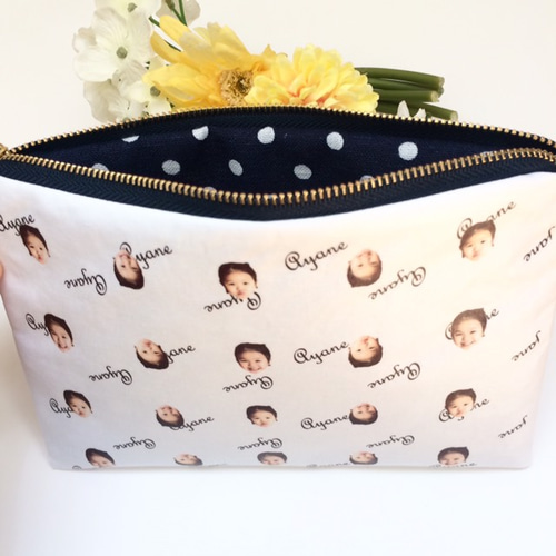 フラットポーチ☆ハンドメイド☆オーダーページ【ミニ】78 フラットポーチ☆ハンドメイド☆オーダーページ【ミニ】78