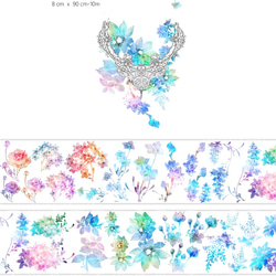 236 / 花夢2 Flower dream 2 / 裝飾膠帶 Masking Tape / 木田森果 wood3f 第3張的照片