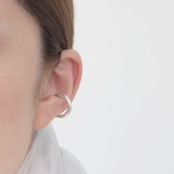 《軽量》Frozen ear cuff SV925イヤーカフ《2way》片耳用 6枚目の画像