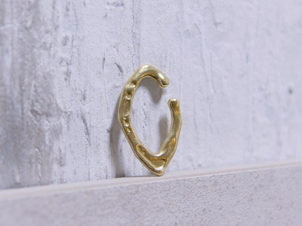 Lemon 滴り イヤーカフ真鍮 片耳用　軽量