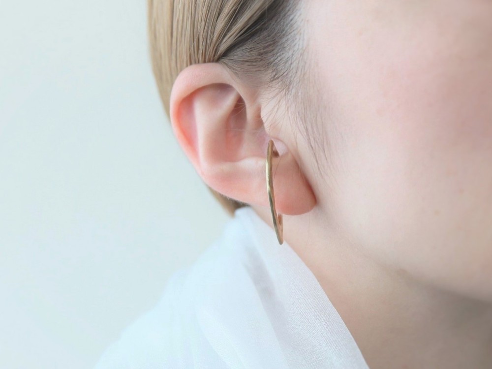 Lemon 滴り イヤーカフ真鍮 片耳用　軽量