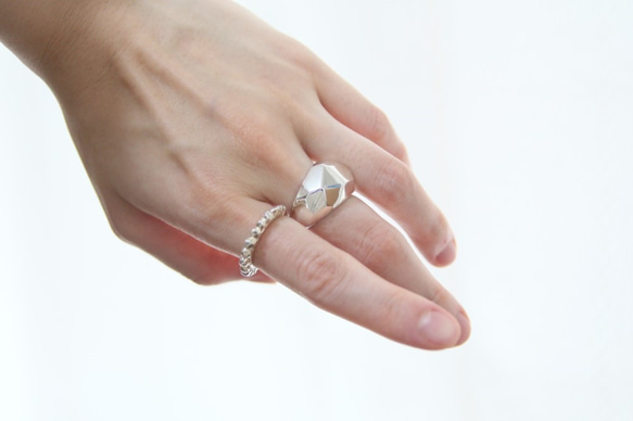 Sparkle ring  silver925 ひと差し指用 光リング 4枚目の画像