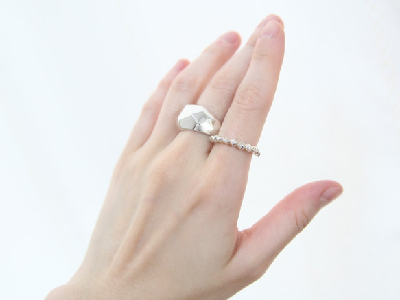 Sparkle ring  silver925 ひと差し指用 光リング 5枚目の画像