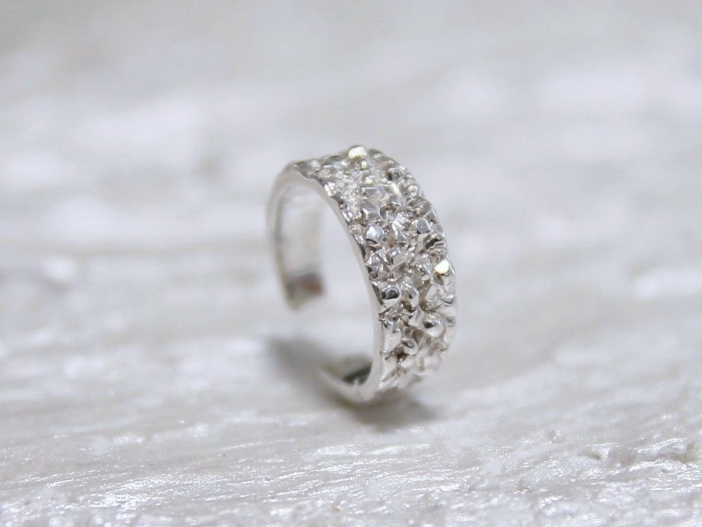 細氷ダイヤモンドダストイヤーカフsilver925片耳用