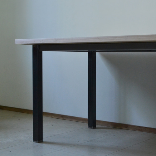 選べる4種の天板！アイアン ワイドワークテーブル 【机・作業台