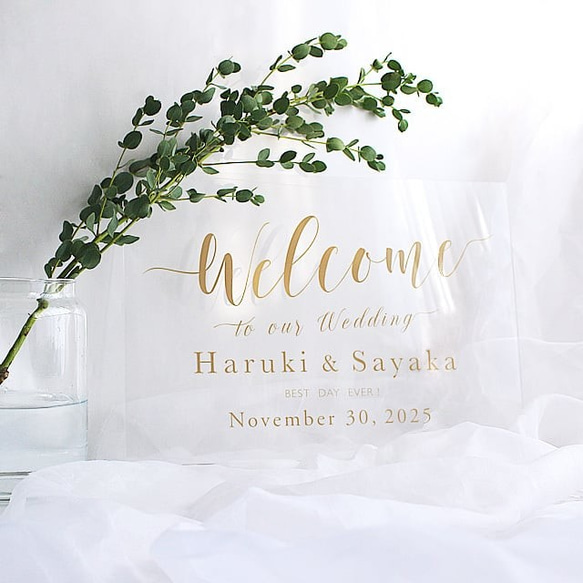 ウェルカムボード シンプル ウェディング * 結婚式 * アクリル ウェルカムボード シンプル ウェディング * 結婚式 * アクリル