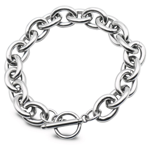 WR♡mama【新品】M.U.L. マンテルCチェーンブレスレット＋リング ブレスレット レディース サージカルステンレス 人気 シルバー