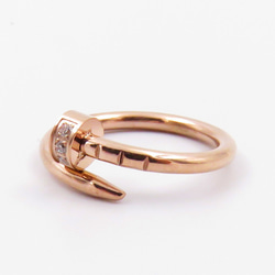 釘モチーフ シルコニア CZダイヤ リング 指輪 ステンレス ピンクゴールド シルバー アクセサリー メンズ レディース 2枚目の画像