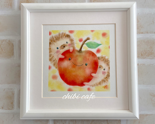 りんご好きなハリネズミちゃん アーティストベア 海外作家様