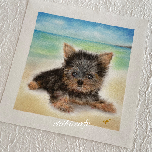 ✴️特別価格【原画】『夢幻界侵入者』（猫　犬　動物　絵画　パステル画　風景画） ✴️特別価格【原画】『夢幻界侵入者』（猫 犬 動物 絵画 パステル画