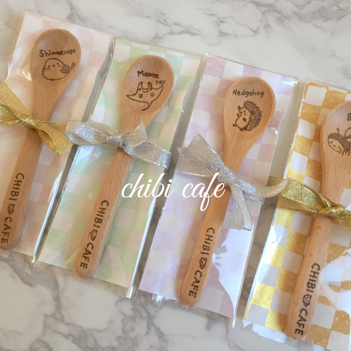 完売♬︎♡ꫛꫀꪝ✧‧˚ ウッドバーニング♡アニマルカトラリー♡ ウッドバーニング スプーン カトラリー ちびcafeゆう 通販