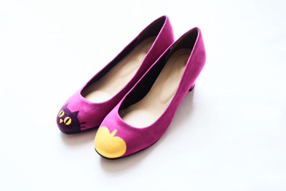 NEKO RINGO矮胖腳跟紫色 第2張的照片