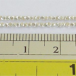 【220個】カレンシルバー | ファセットビーズ｜1.2 mm. 13’’ | kt0087m 3枚目の画像