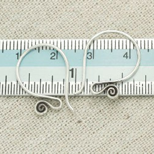 4 ぺア】カレンシルバー | ピアスフック | 22 mm | ka4131 金具  