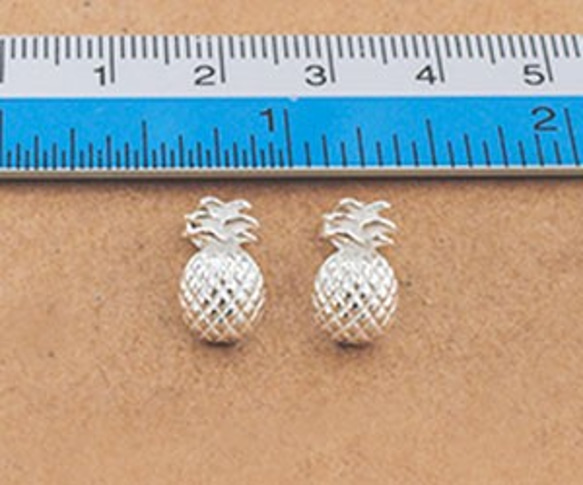 【1ぺア】SV925 | パイナップルスタッドピアス | 7x12mm | er1147 3枚目の画像