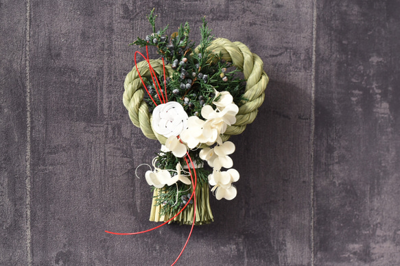 1年を通して飾れる しめ縄飾り お正月飾り しめ縄・しめ飾り 花基地