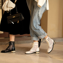 「限量」時尚設計透氣馬丁靴四季女裝 第2張的照片