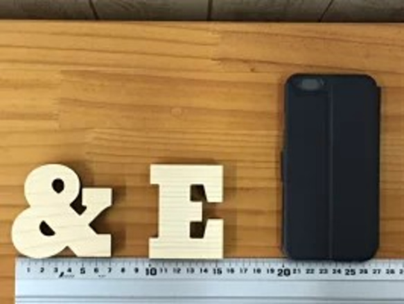 木製アルファベットセリフB《小》 3枚目の画像