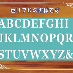 木製アルファベットセリフC  大《２個お好きな文字》＋中《&》セット《送料無料》※沖縄、離島は送料がかかります。 4枚目の画像