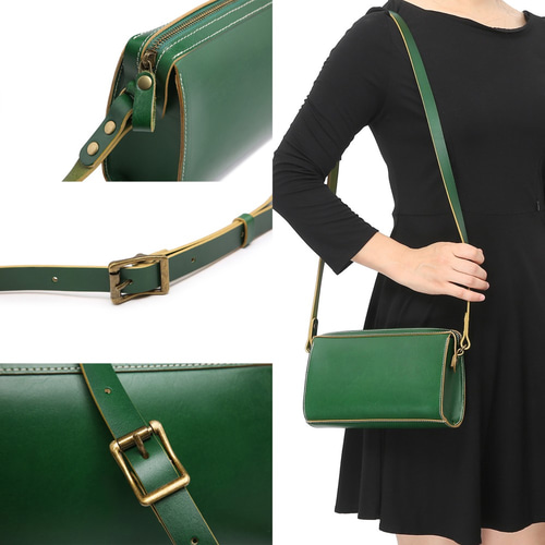 ショルダーバッグ 本革 ヌメ革 斜めがけ レディース メンズ バッグ